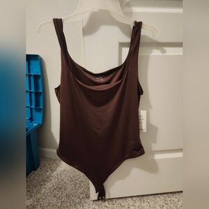 SWS Countour Brown Sleeveless Bodysuit